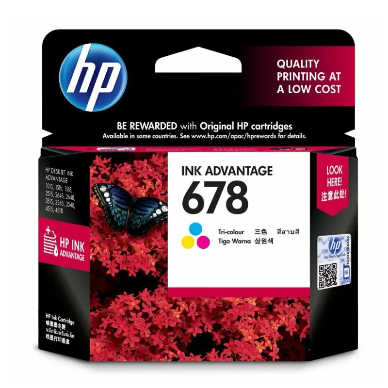 HP 678 Tri-color Original Ink Advantage Cartridge (CZ108AA)