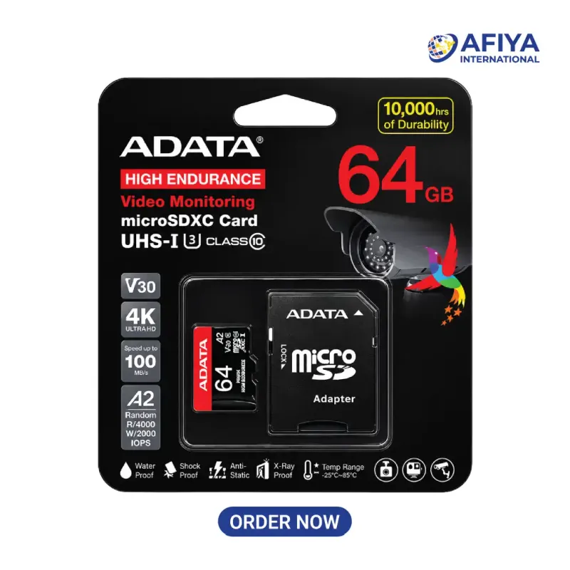 ADATA High-Endurance 64GB UHS-I Class 10 microSDXC Card