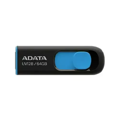 Adata Pro Elite UV128 64GB SuperSpeed USB 3.2 Capless Flash Drive - Stealth Edition-2
