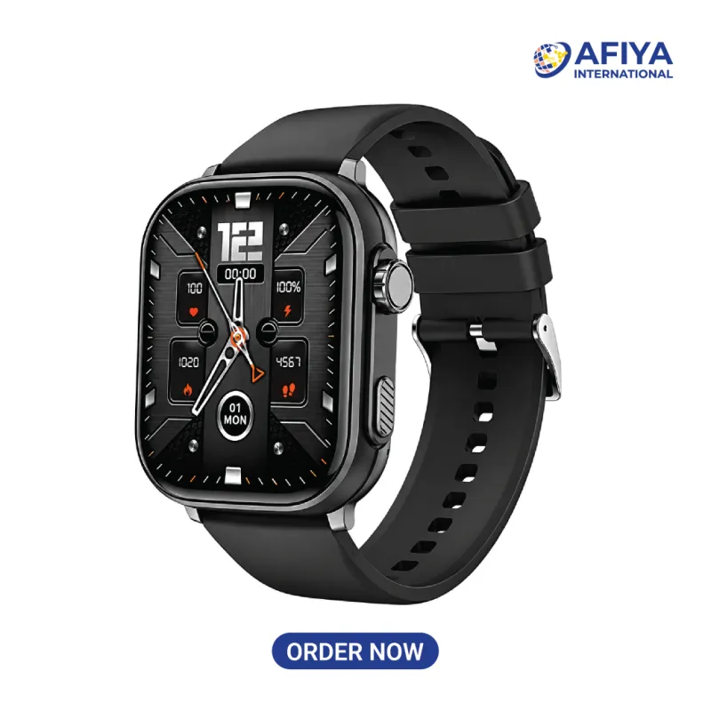 Blisbond T1 Stam 2.01″ Bluetooth Calling Smartwatch - Black
