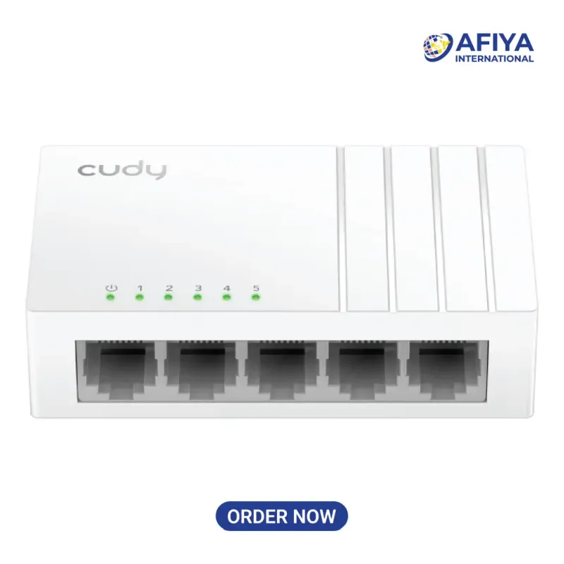 Cudy FS105D 5-Port 10/100Mbps Desktop Network Switch