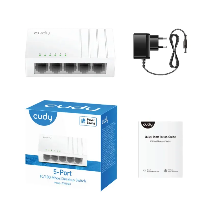 Cudy FS105D 5-Port 10/100Mbps Desktop Network Switch-3