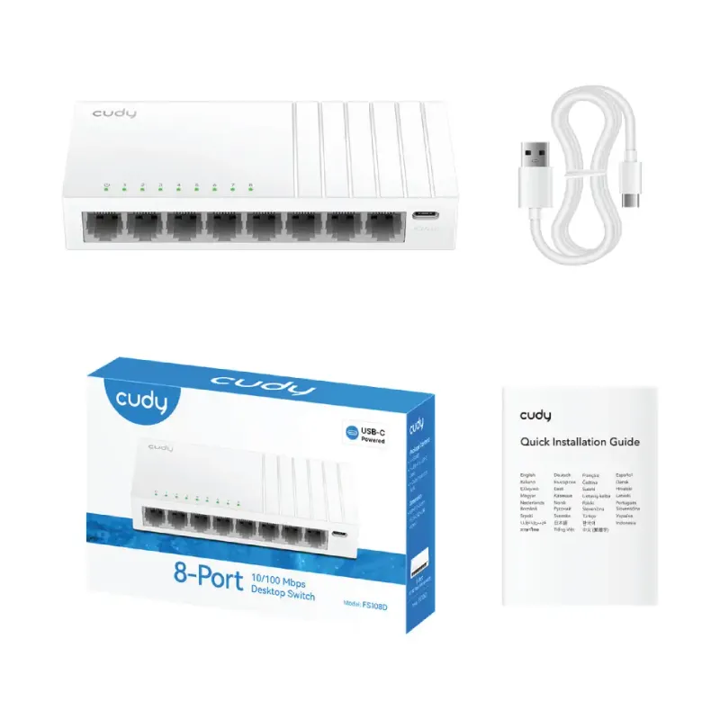 Cudy FS108D 8-Port 10/100Mbps Desktop Network Switch-3