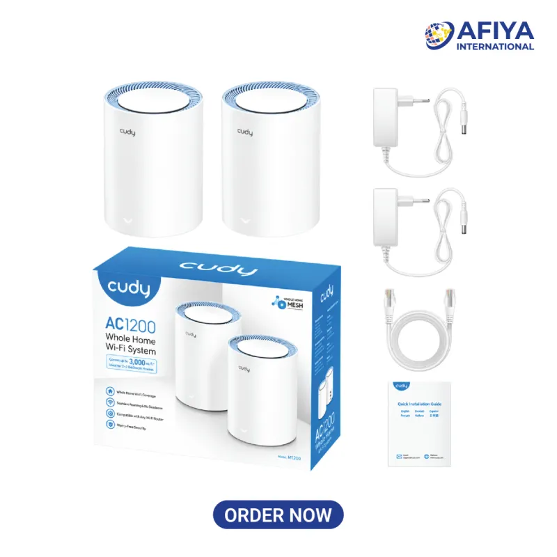 Cudy M1200 (2-Pack) AC1200 Whole Home Mesh Router-3