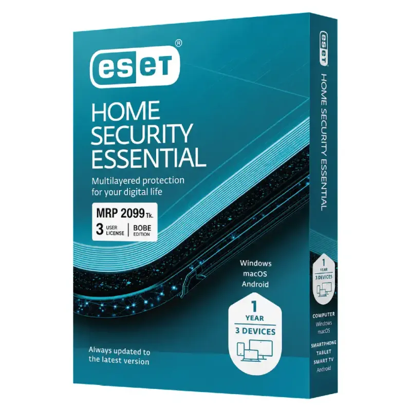 ESET Home Security Essential Internet Security for 3 User 1 Year