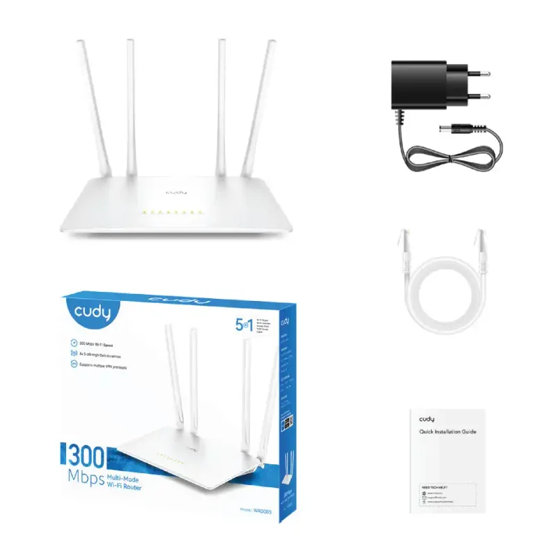 Cudy WR300S 300Mbps Multi-Mode Wi-Fi Router-4
