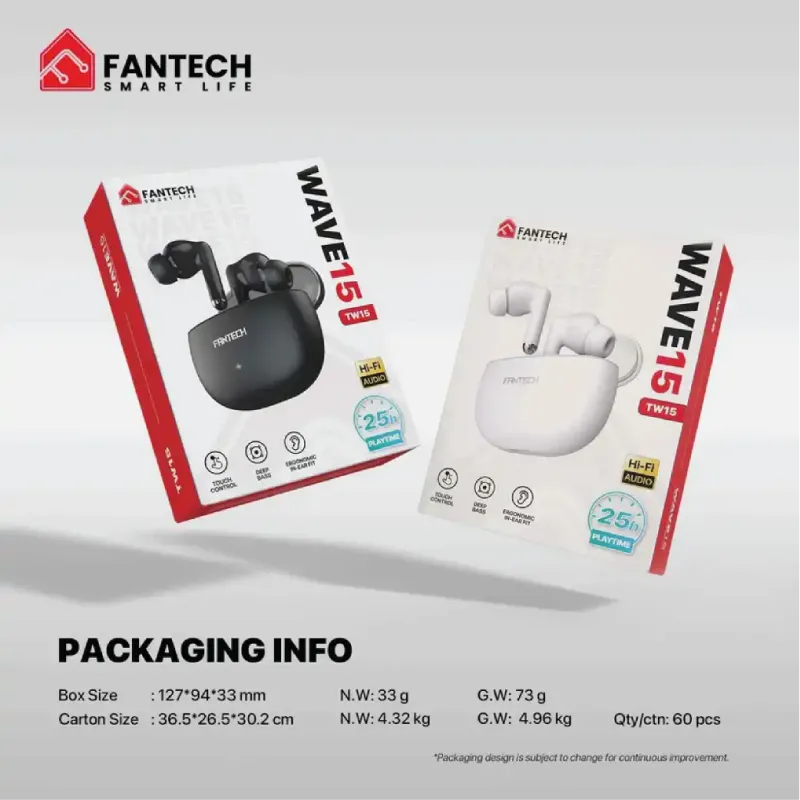 Fantech Wave TW15 True Wireless Stereo Earbuds with Bluetooth 5.4-3