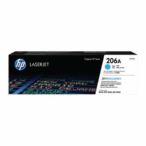 HP 206A Cyan Original LaserJet Toner Cartridge (Bundle With Full Set)