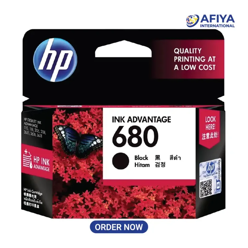 HP 680 Original Black Ink Advantage Cartridge