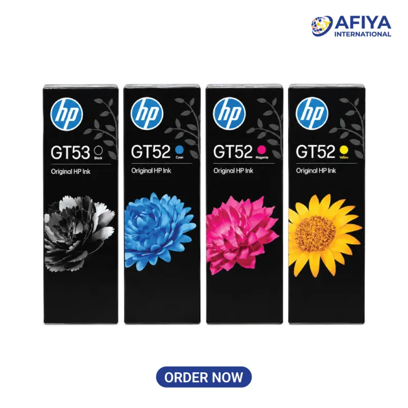 HP GT52/GT53 (4 Color) Original Ink Bottle Full Set