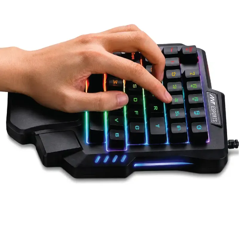 Jedel K601 Single Hand RGB Gaming Keyboard-2