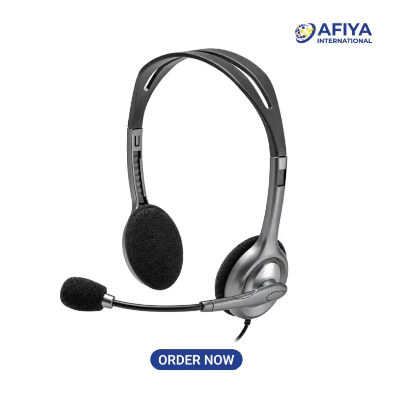 Logitech H110 Stereo Headset with Noise-Canceling Microphone