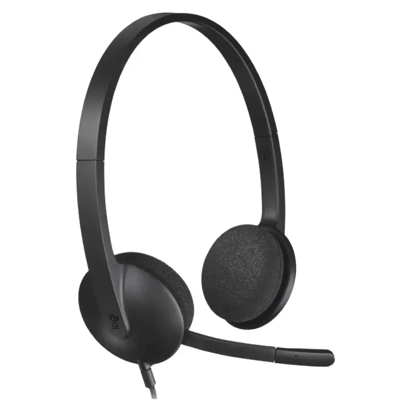 Logitech H340 USB Stereo Headset with Noise-Canceling Microphone