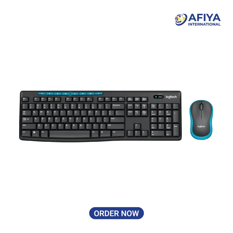 Logitech MK275 Black-Blue 2.4GHz Wireless Keyboard Mouse Combo-3