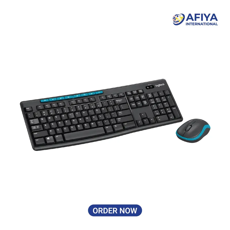 Logitech MK275 Black-Blue 2.4GHz Wireless Keyboard Mouse Combo-2
