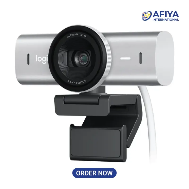 Logitech MX Brio 4K Ultra HD Webcam with AI Image Enhancement