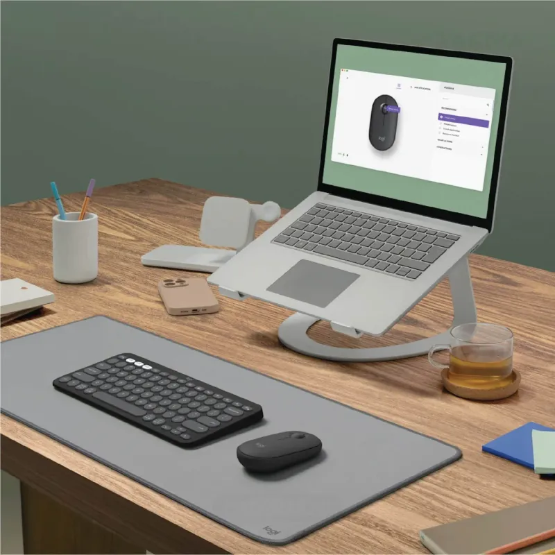 Logitech Pebble Mouse 2 M350s Slim Silent Bluetooth Mouse-3