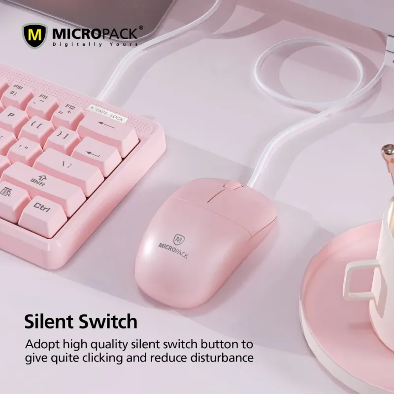 Micropack M105 Color Series Silent Wired Optical Mouse-3