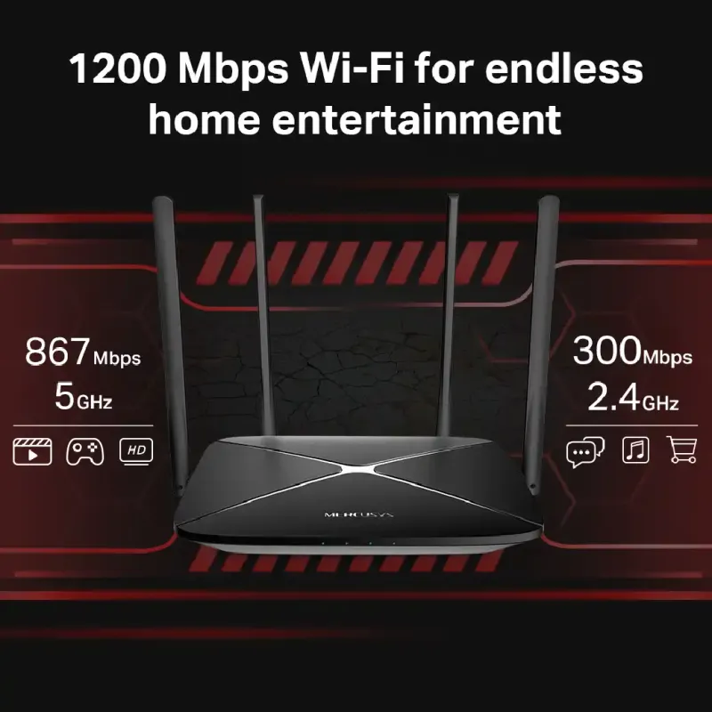 Mercusys AC12G AC1200 Wireless Dual Band Gigabit Router-2