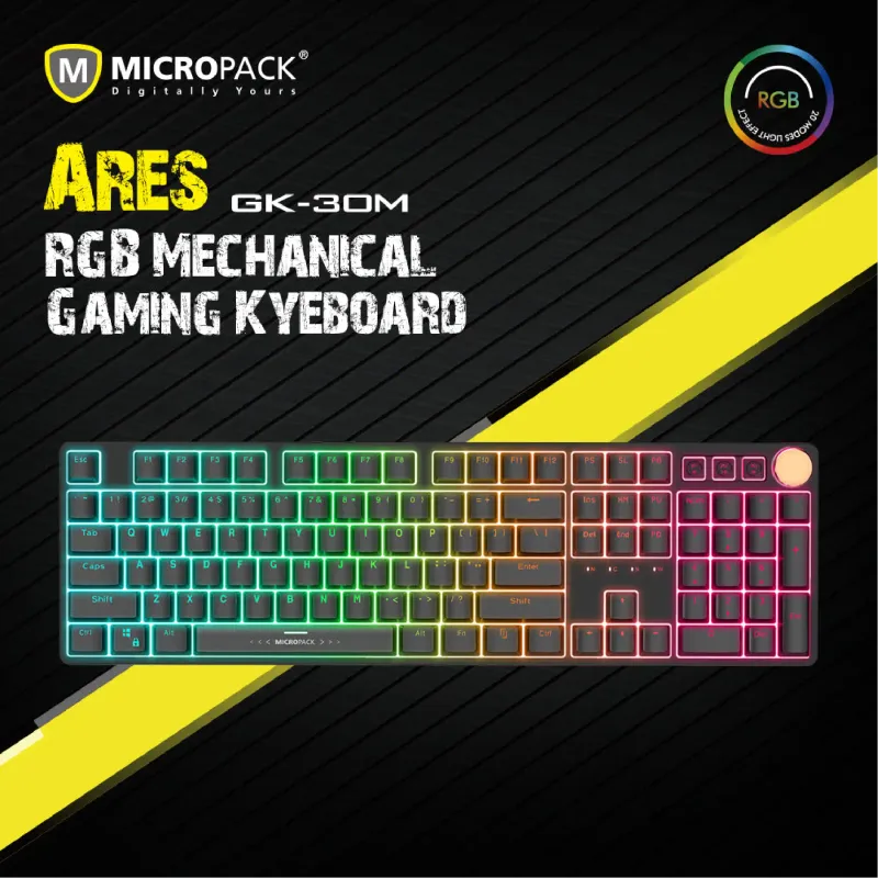 Micropack Ares GK-30M RGB Mechanical Gaming Keyboard