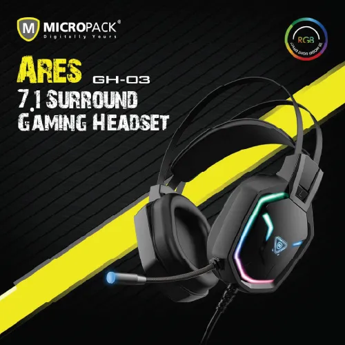 Micropack GH-03 ARES 7.1 Surround RGB Gaming Headset-3