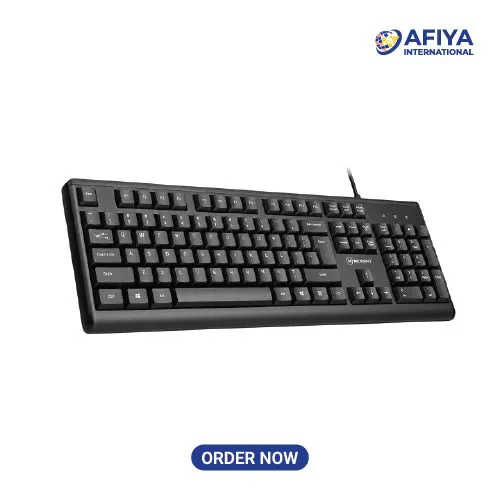 Micropack K-205 Classic 104-Key USB Wired Keyboard – Black