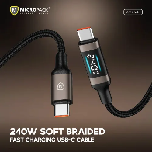 Micropack MC-C240 240W USB-C Fast Charging Cable-4