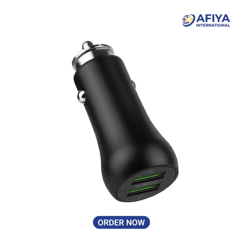 Micropack MCC-236QC 36W Dual USB-A Quick Charge Car Charger