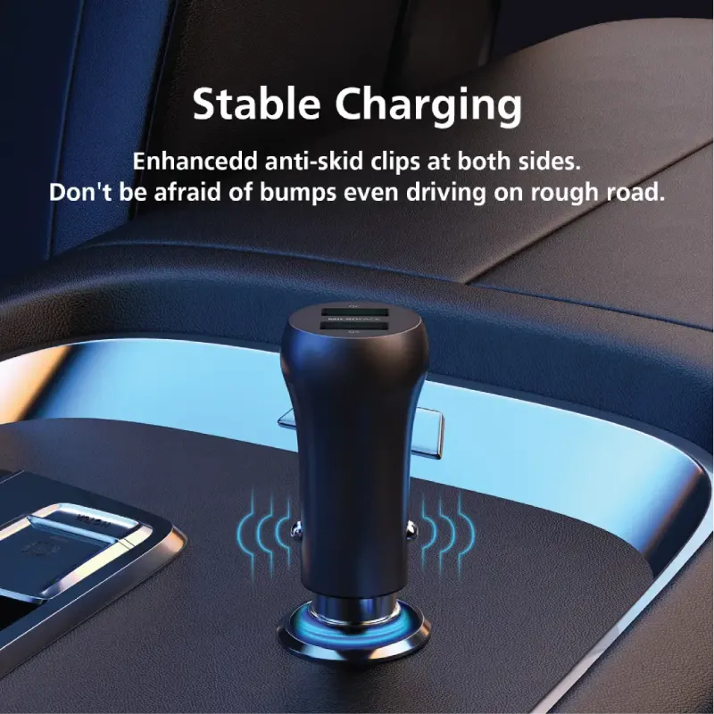 Micropack MCC-236QC 36W Dual USB-A Quick Charge Car Charger-4