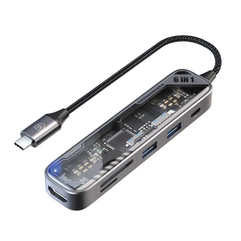 Micropack MDC-N6T USB-C Hub 6-in-1 Multiport Adapter