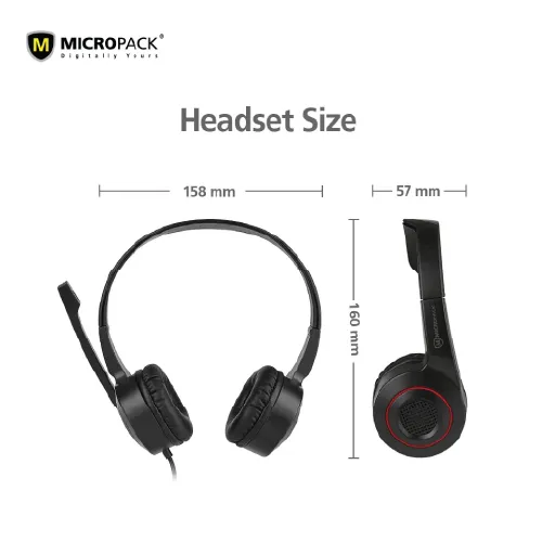 Micropack MHP-02 USB Stereo Headset with Microphone-2