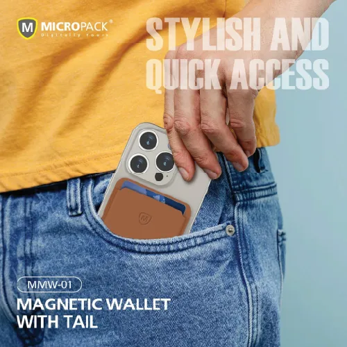 Micropack MMW-01 MagSafe Magnetic Leather Card Wallet-3