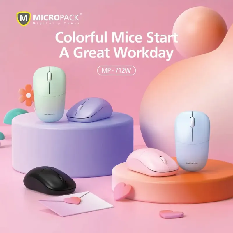 Micropack MP-712W Color Series 2.4GHz Wireless Mouse-4