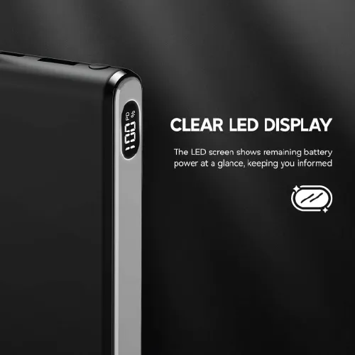 Micropack PB-C10 10000mAh 22.5W Fast Charging Power Bank with Built-in USB-C Cable-4