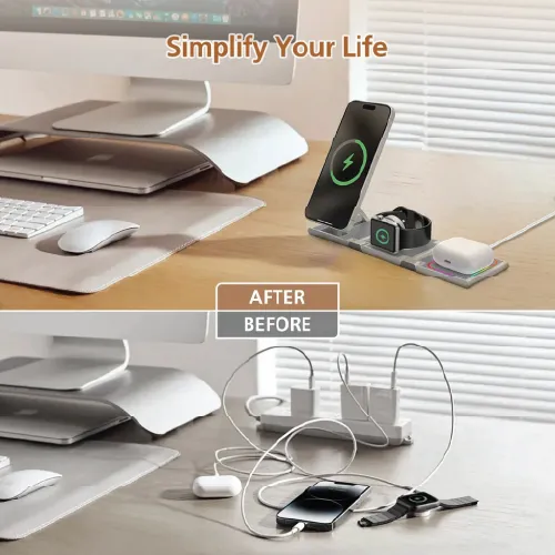 Micropack WCP-315 15W 3-in-1 Magnetic Wireless Charger-2