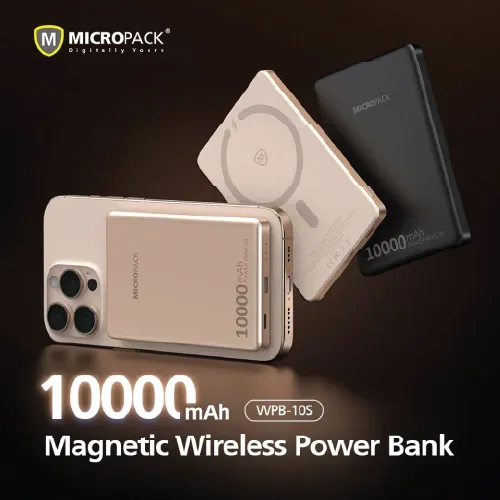 Micropack WPB-10S 10000mAh 20W Magnetic Wireless Power Bank-2