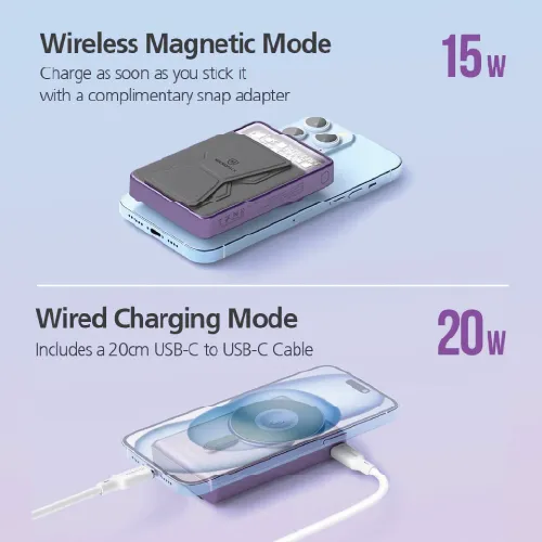 Micropack WPB-310 10000mAh 20W Magnetic Wireless Power Bank-3