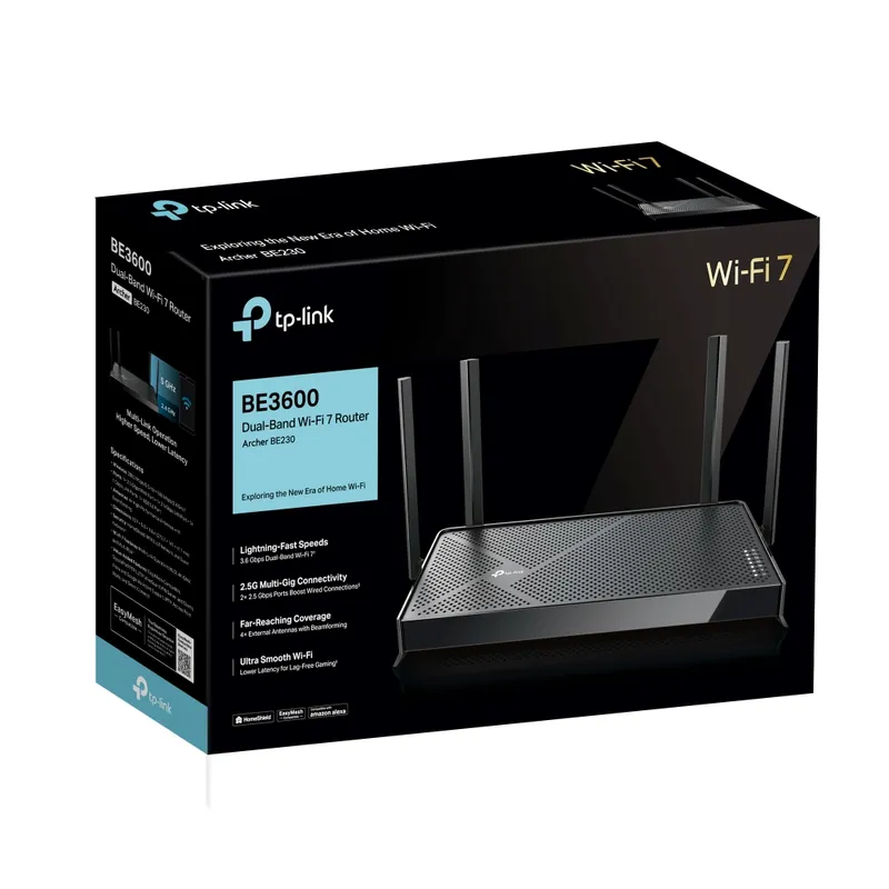 TP-Link Archer BE230 BE3600 Mbps 2.5G Dual-Band Wi-Fi 7 Network Router-3